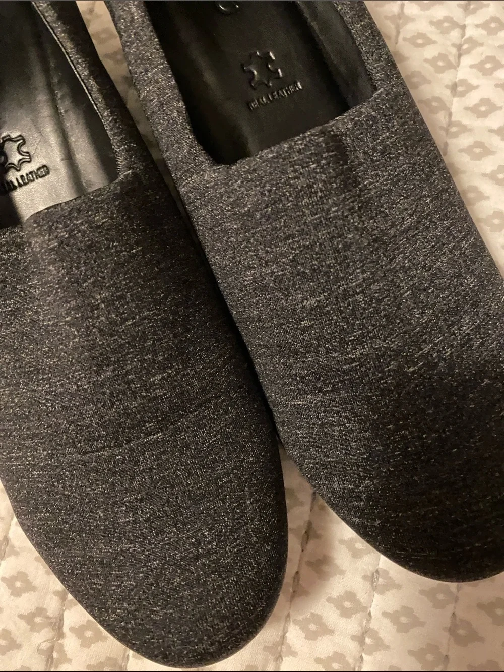 Ecco Women's Slip-On Wedge Shoes in Charcoal Gray